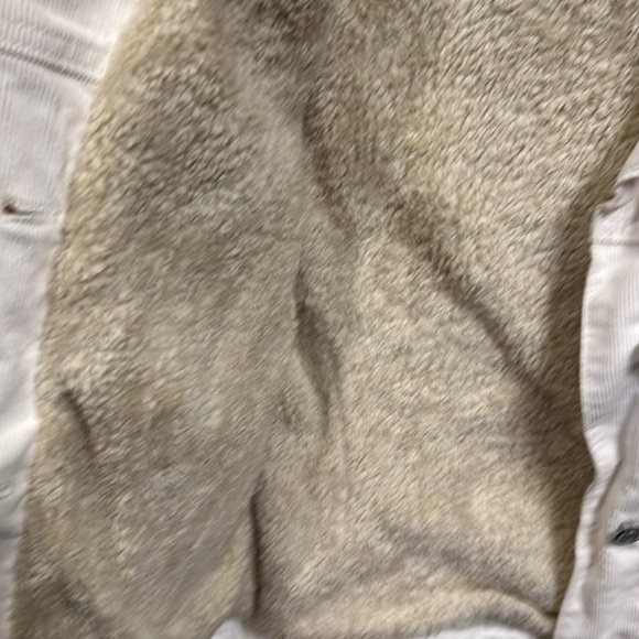 Winter white women’s Gap corduroy jacket with fleece lining - Picture 3 of 4